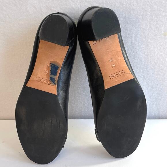 Coach Elizabeth Black Leather Pumps Heels Career Wear Shoes Size 9.5 - Picture 8 of 10